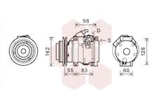 Kompresor, klimatizace VAN WEZEL 3200K219