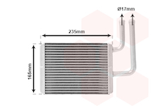 Výměník tepla, vnitřní vytápění VAN WEZEL 32016700