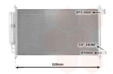 Kondenzátor, klimatizace VAN WEZEL 33005372