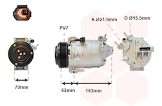 Kompresor, klimatizace VAN WEZEL 3301K701