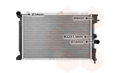 Chladič, chlazení motoru VAN WEZEL 37002168