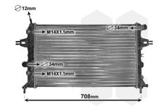 Chladič motora VAN WEZEL 37002254