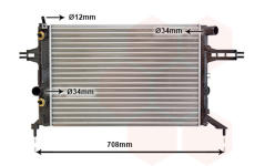 Chladič motora VAN WEZEL 37002256