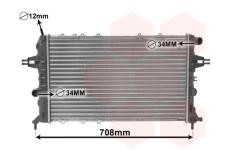 Chladič motora VAN WEZEL 37002293