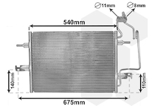 Kondenzátor, klimatizace VAN WEZEL 37005349