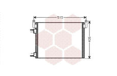 Kondenzátor, klimatizace VAN WEZEL 37005452