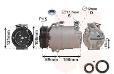 Kompresor, klimatizace VAN WEZEL 3700K317