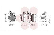 Kompresor, klimatizace VAN WEZEL 3700K376