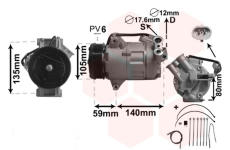 Kompresor, klimatizace VAN WEZEL 3700K437