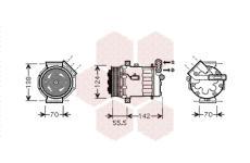 Kompresor, klimatizace VAN WEZEL 3700K447