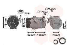 Kompresor, klimatizace VAN WEZEL 3700K494