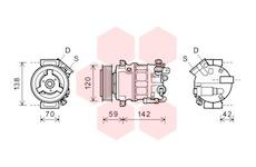 Kompresor, klimatizace VAN WEZEL 3700K576