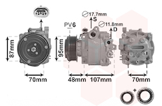 Kompresor, klimatizace VAN WEZEL 3700K659