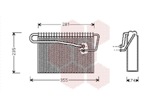 Výparník, klimatizace VAN WEZEL 3700V167