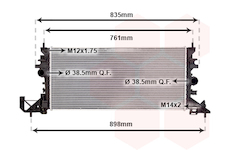 Chladič motora VAN WEZEL 37012704