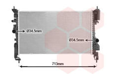 Chladič, chlazení motoru VAN WEZEL 37012729