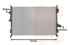 Chladič, chlazení motoru VAN WEZEL 37012732
