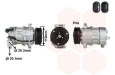 Kompresor, klimatizace VAN WEZEL 3701K701