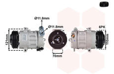 Kompresor klimatizácie VAN WEZEL 3701K715