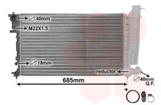 Chladič motora VAN WEZEL 40002140