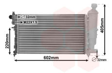 Chladič, chlazení motoru VAN WEZEL 40002216