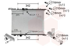 Chladič motora VAN WEZEL 40002300