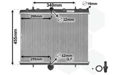 Chladič motora VAN WEZEL 40002314