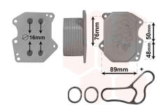 Olejový chladič, motorový olej VAN WEZEL 40003400