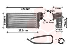 Výměník tepla, vnitřní vytápění VAN WEZEL 40006199
