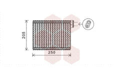 Výparník, klimatizace VAN WEZEL 4000V352