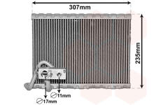 Výparník, klimatizace VAN WEZEL 4000V401