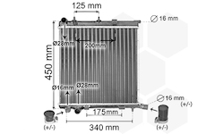 Chladič motora VAN WEZEL 40012368