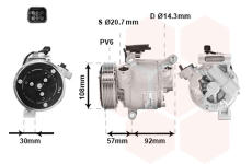 Kompresor, klimatizace VAN WEZEL 4001K702