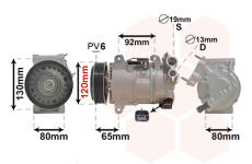 Kompresor, klimatizace VAN WEZEL 4001K704