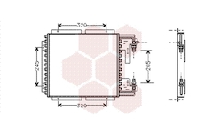 Kondenzátor, klimatizace VAN WEZEL 43005187