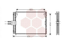 Kondenzátor, klimatizace VAN WEZEL 43005189
