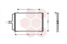Kondenzátor, klimatizace VAN WEZEL 43005236