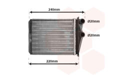 Výměník tepla, vnitřní vytápění VAN WEZEL 43006380