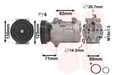 Kompresor, klimatizace VAN WEZEL 4300K103