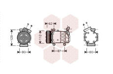 Kompresor, klimatizace VAN WEZEL 4300K331