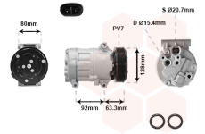 Kompresor, klimatizace VAN WEZEL 4300K369