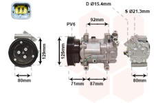 Kompresor, klimatizace VAN WEZEL 4300K401