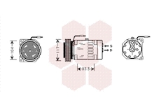 Kompresor, klimatizace VAN WEZEL 4300K403