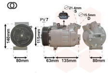 Kompresor, klimatizace VAN WEZEL 4300K486