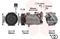 Kompresor, klimatizace VAN WEZEL 4300K489