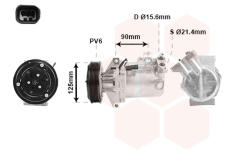 Kompresor, klimatizace VAN WEZEL 4300K495