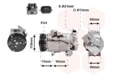 Kompresor, klimatizace VAN WEZEL 4300K639