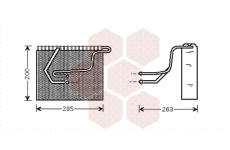 Výparník, klimatizace VAN WEZEL 4300V100