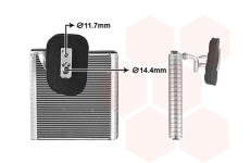 Výparník, klimatizace VAN WEZEL 4301V703