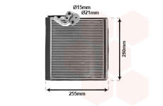 Výparník klimatizácie VAN WEZEL 4301V704